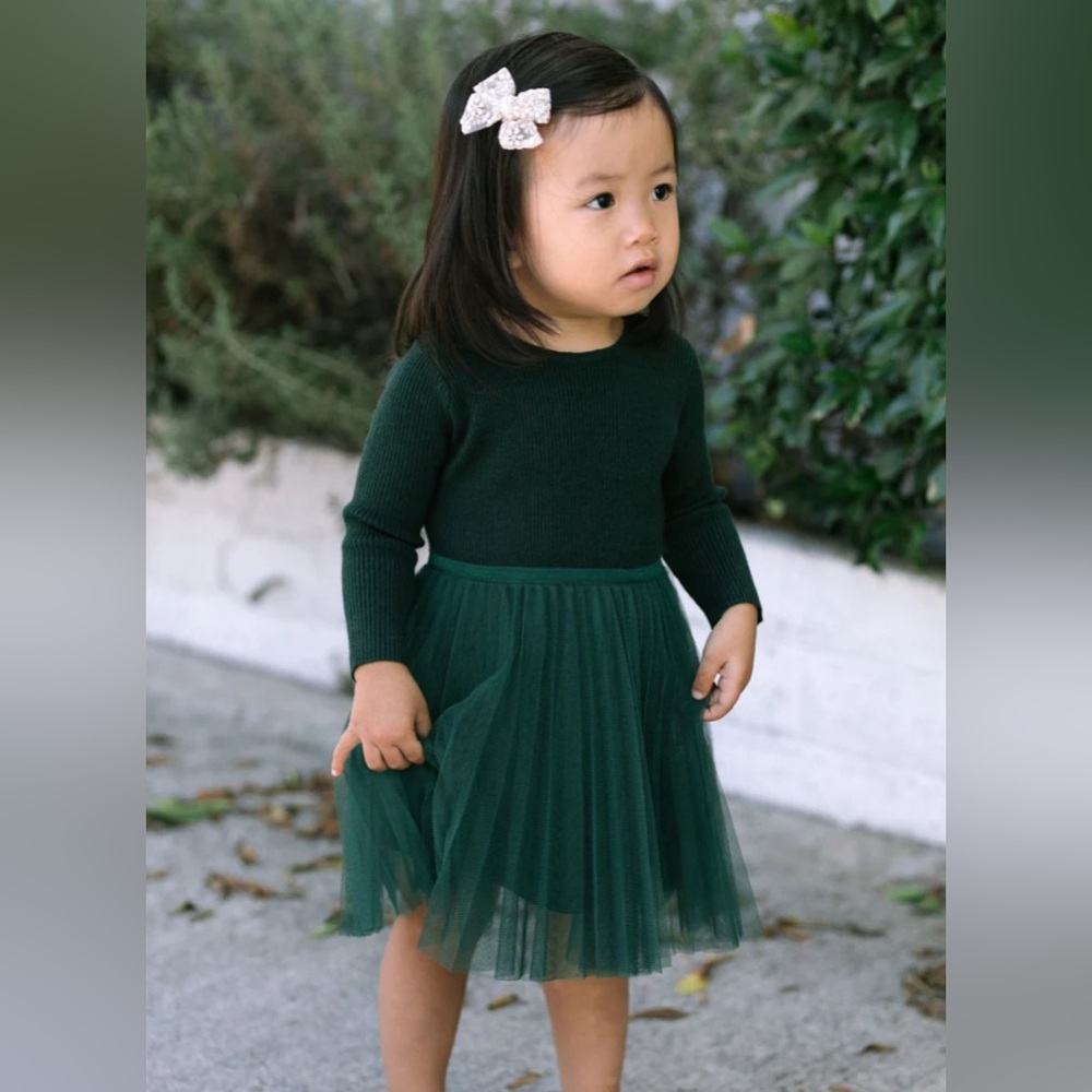 Kids Morning Lavender Ribbed Tulle Dress Size 6T